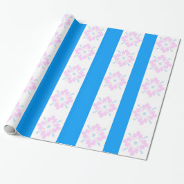 Umschlagpapier für rosa und blaue Damaskus Geschenkpapier