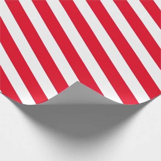 Umschlagpapier für rote und weiße Streifen Geschenkpapier (Ecke)