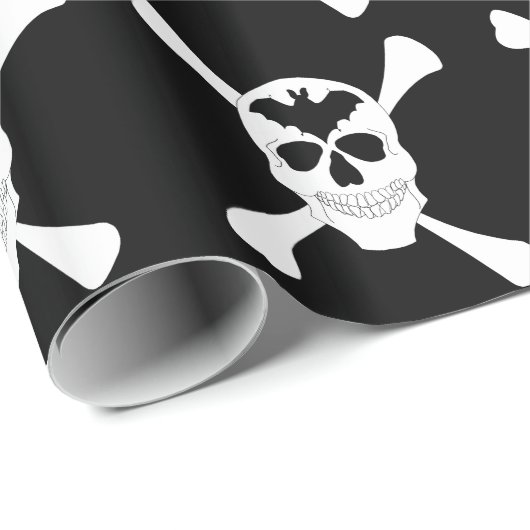 Umschlagpapier für Schädel und Krebse Geschenkpapier (Rolleneckpunkt)