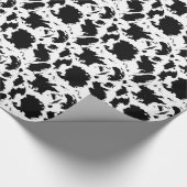 Umschlagpapier für schwarze und weiße Blobs Geschenkpapier (Ecke)