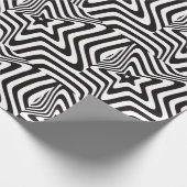 Umschlagpapier für schwarze und weiße optische Ill Geschenkpapier (Ecke)