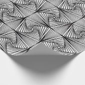 Umschlagpapier für schwarze und weiße optische Ill Geschenkpapier (Ecke)