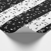 Umschlagpapier für schwarze und weiße Streifen Geschenkpapier (Ecke)