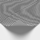 Umschlagpapier für Schwarzweiß-Hahnentrittmuster Geschenkpapier (Ecke)