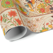 Umschlagpapier für Vögel und Schmetterlinge Geschenkpapier (Rolleneckpunkt)