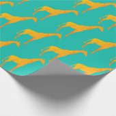 Umschlagpapier - Gold Giraffen Geschenkpapier (Ecke)