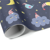 Umschlagpapier - Gute Nacht Geschenkpapier (Rolleneckpunkt)