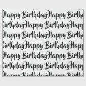 Umschlagpapier - Happy Birthday Geschenkpapier (Flach)