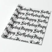 Umschlagpapier - Happy Birthday Geschenkpapier (Ungerollt)