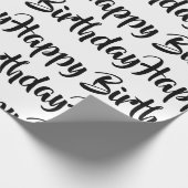 Umschlagpapier - Happy Birthday Geschenkpapier (Ecke)