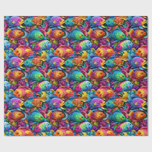 Umschlagpapier - Hochfisch 1 Geschenkpapier (Flach)