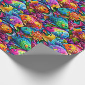 Umschlagpapier - Hochfisch 1 Geschenkpapier (Ecke)