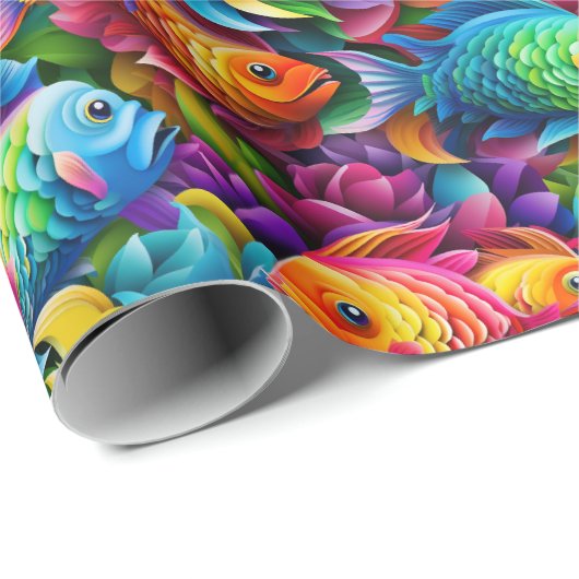 Umschlagpapier - Hochfisch 1 Geschenkpapier (Rolleneckpunkt)