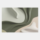 Umschlagpapier in abstrakter Grafik Geschenkpapier Set (Vorderseite 3)