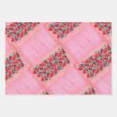 Umschlagpapier in einem Set mit drei Blättern Geschenkpapier Set (Vorderseite 3)