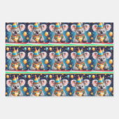 Umschlagpapier in einem Set mit drei Blättern Geschenkpapier Set (Vorderseite 2)