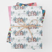 Umschlagpapier in einem Set mit drei Blättern Geschenkpapier Set (Beispiel)