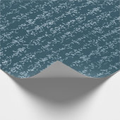 Umschlagpapier - Japanischer Bildlauf in Denim Geschenkpapier (Ecke)