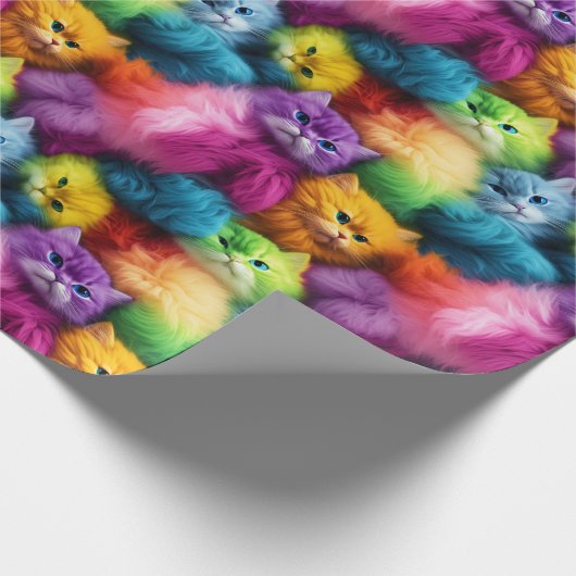 Umschlagpapier - Katzen 2 Geschenkpapier (Ecke)