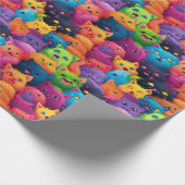 Umschlagpapier - Katzen 3 Geschenkpapier (Ecke)