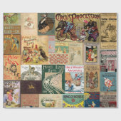 Umschlagpapier - Kinderbücher Geschenkpapier (Flach)