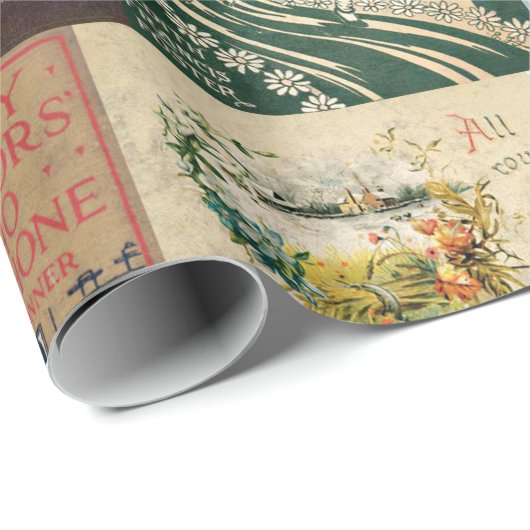 Umschlagpapier - Kinderbücher Geschenkpapier (Rolleneckpunkt)