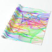 Umschlagpapier - Leuchtstoffribons Geschenkpapier (Ungerollt)