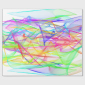 Umschlagpapier - Leuchtstoffribons Geschenkpapier (Flach)