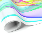 Umschlagpapier - Leuchtstoffribons Geschenkpapier (Rolleneckpunkt)