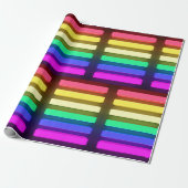 Umschlagpapier - LGBT Neonbeleuchtung - Design 2 Geschenkpapier (Ungerollt)