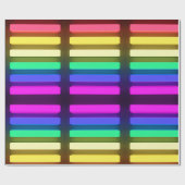 Umschlagpapier - LGBT Neonbeleuchtung Geschenkpapier (Flach)