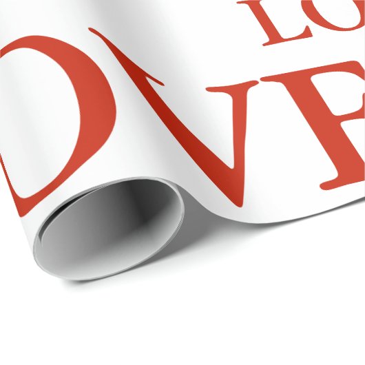 Umschlagpapier - LIEBE Geschenkpapier (Rolleneckpunkt)