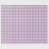 Umschlagpapier, Lila Gingham Geschenkpapier (Flach)