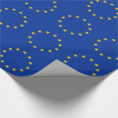 Umschlagpapier mit der Fahne der europäischen Gewe Geschenkpapier (Ecke)