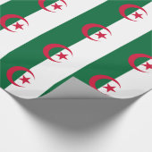 Umschlagpapier mit der Flagge Algeriens Geschenkpapier (Ecke)