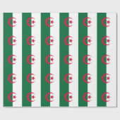 Umschlagpapier mit der Flagge Algeriens Geschenkpapier (Flach)