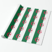 Umschlagpapier mit der Flagge Algeriens Geschenkpapier (Ungerollt)
