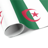 Umschlagpapier mit der Flagge Algeriens Geschenkpapier (Rolleneckpunkt)