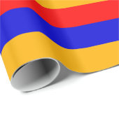 Umschlagpapier mit der Flagge Armeniens Geschenkpapier (Rolleneckpunkt)