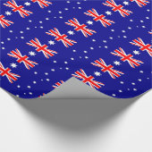Umschlagpapier mit der Flagge Australiens Geschenkpapier (Ecke)