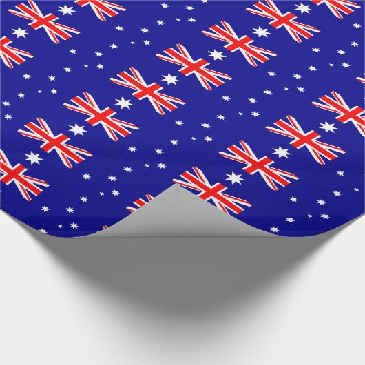 Umschlagpapier mit der Flagge Australiens Geschenkpapier (Ecke)