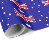 Umschlagpapier mit der Flagge Australiens Geschenkpapier (Rolleneckpunkt)
