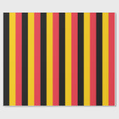 Umschlagpapier mit der Flagge Belgiens Geschenkpapier (Flach)
