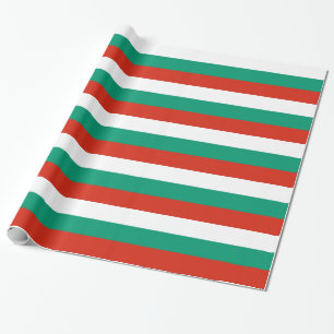 Umschlagpapier mit der Flagge Bulgariens Geschenkpapier