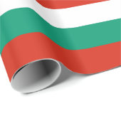 Umschlagpapier mit der Flagge Bulgariens Geschenkpapier (Rolleneckpunkt)