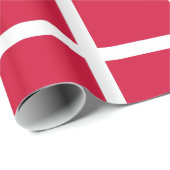 Umschlagpapier mit der Flagge Dänemarks Geschenkpapier (Rolleneckpunkt)