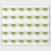 Umschlagpapier mit der Flagge der Jungfrauen Geschenkpapier (Flach)