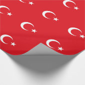 Umschlagpapier mit der Flagge der Türkei Geschenkpapier (Ecke)