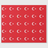 Umschlagpapier mit der Flagge der Türkei Geschenkpapier (Flach)