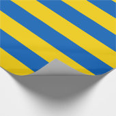Umschlagpapier mit der Flagge der Ukraine Geschenkpapier (Ecke)